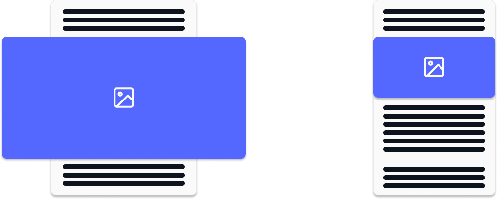 The wanted responsive centering effect